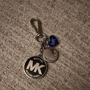 Michael Kors Black and Silver Keychain